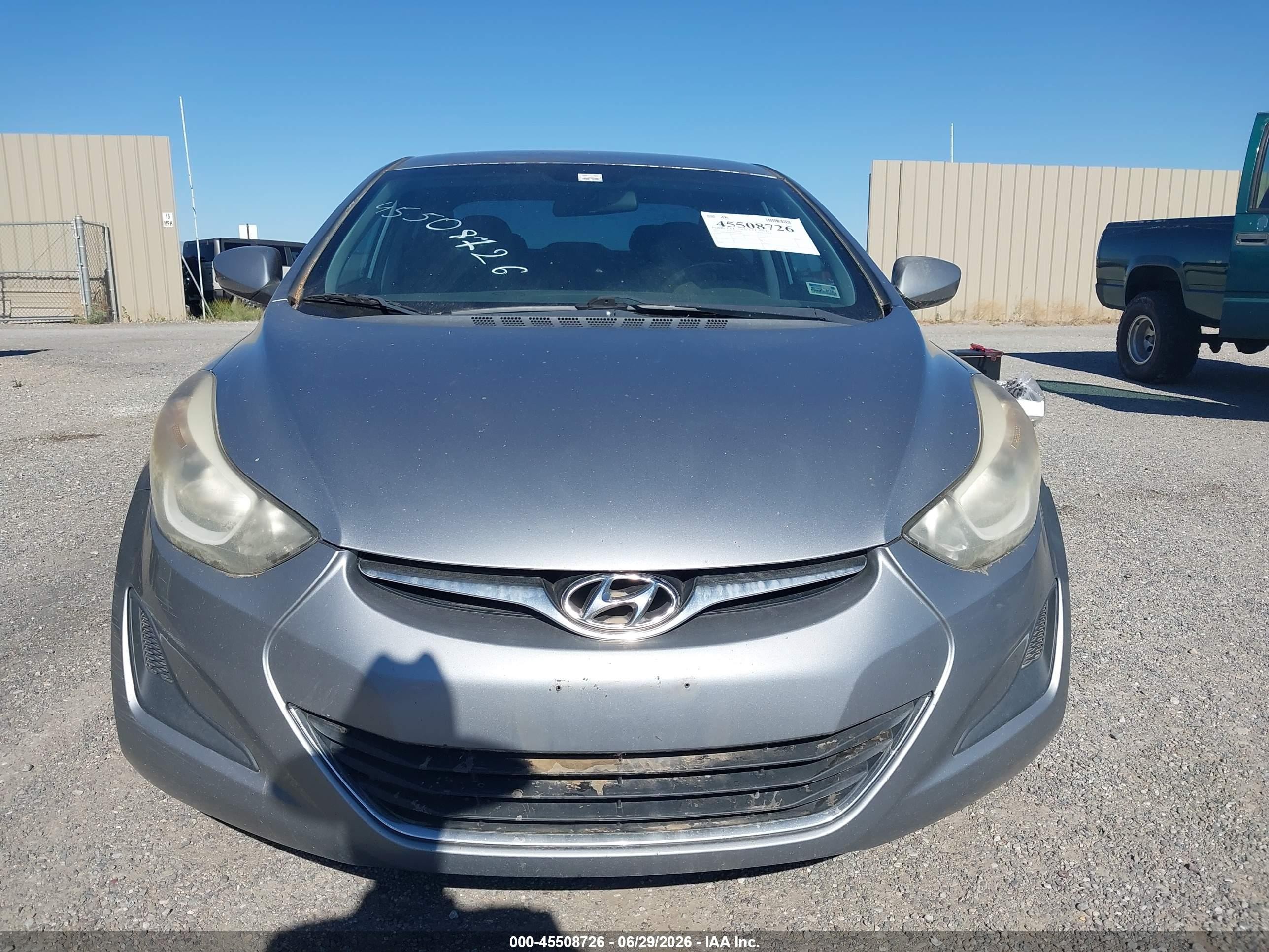 2015 Hyundai Elantra Se Gray vin: 5NPDH4AE8FH562896