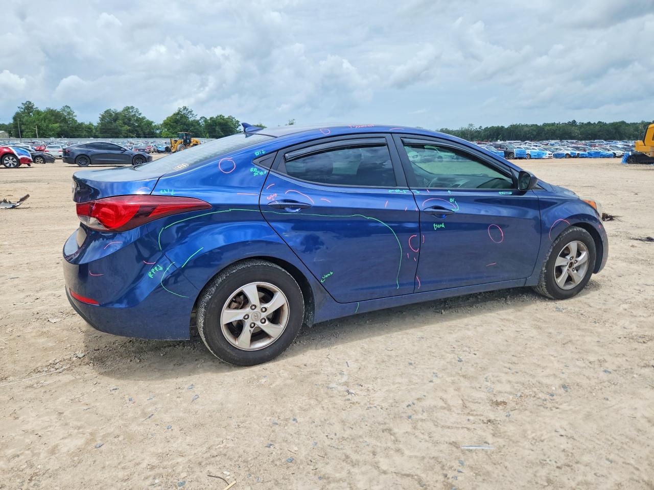 2015 Hyundai Elantra Se Blue vin: 5NPDH4AE8FH564924