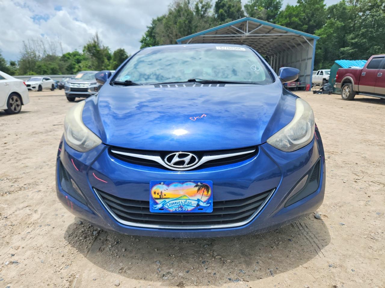 2015 Hyundai Elantra Se Blue vin: 5NPDH4AE8FH564924