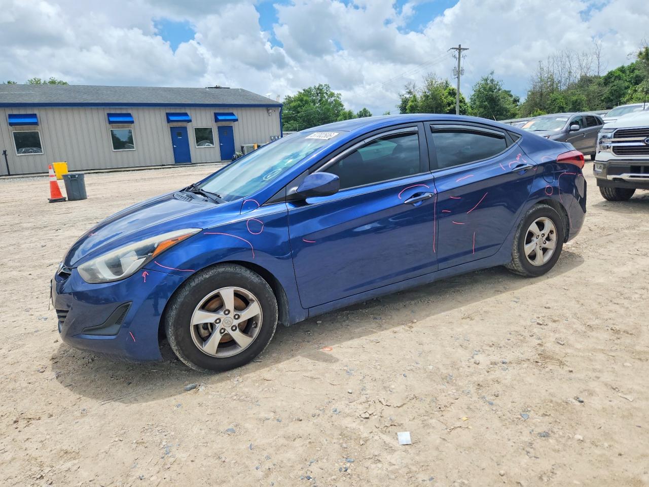 2015 Hyundai Elantra Se Blue vin: 5NPDH4AE8FH564924