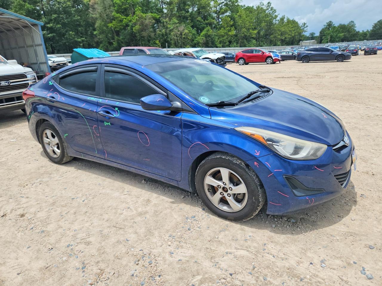 2015 Hyundai Elantra Se Blue vin: 5NPDH4AE8FH564924