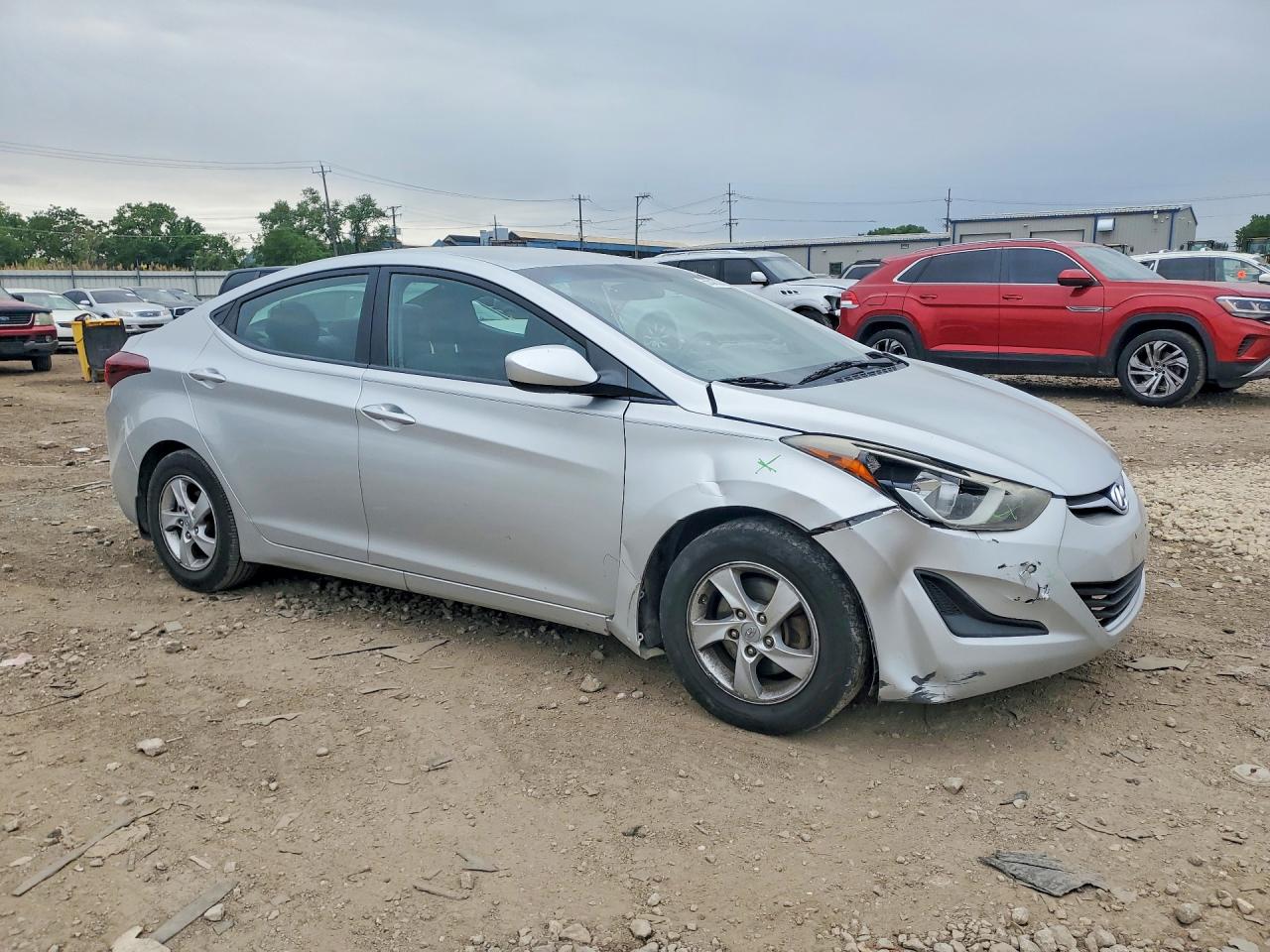 2015 Hyundai Elantra Se Silver vin: 5NPDH4AE8FH566866