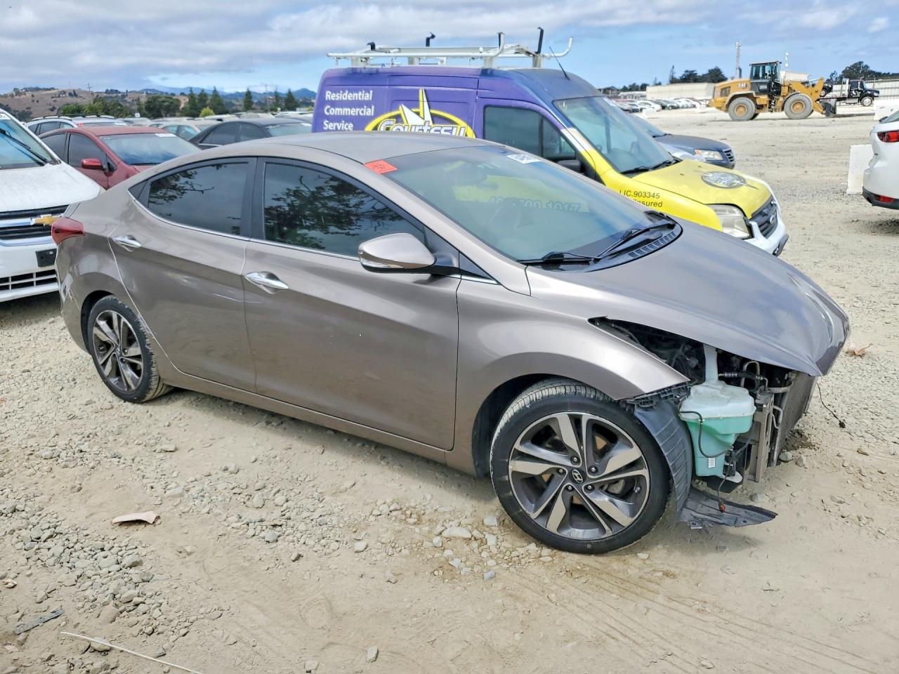 2015 Hyundai Elantra Limited Gray vin: 5NPDH4AE8FH571582