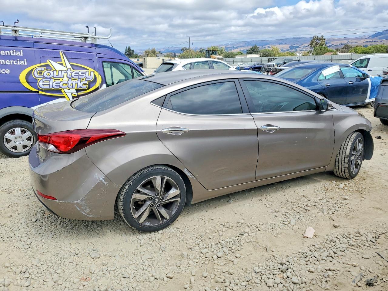 2015 Hyundai Elantra Limited Gray vin: 5NPDH4AE8FH571582