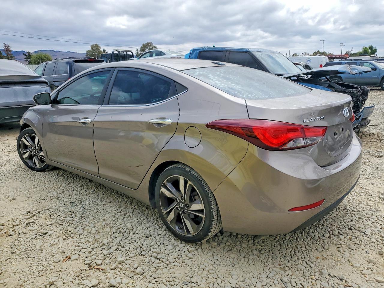 2015 Hyundai Elantra Limited Gray vin: 5NPDH4AE8FH571582