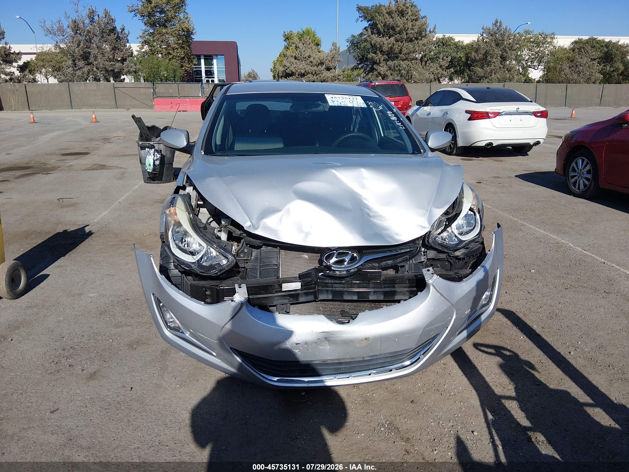2015 Hyundai Elantra Se Silver vin: 5NPDH4AE8FH571615