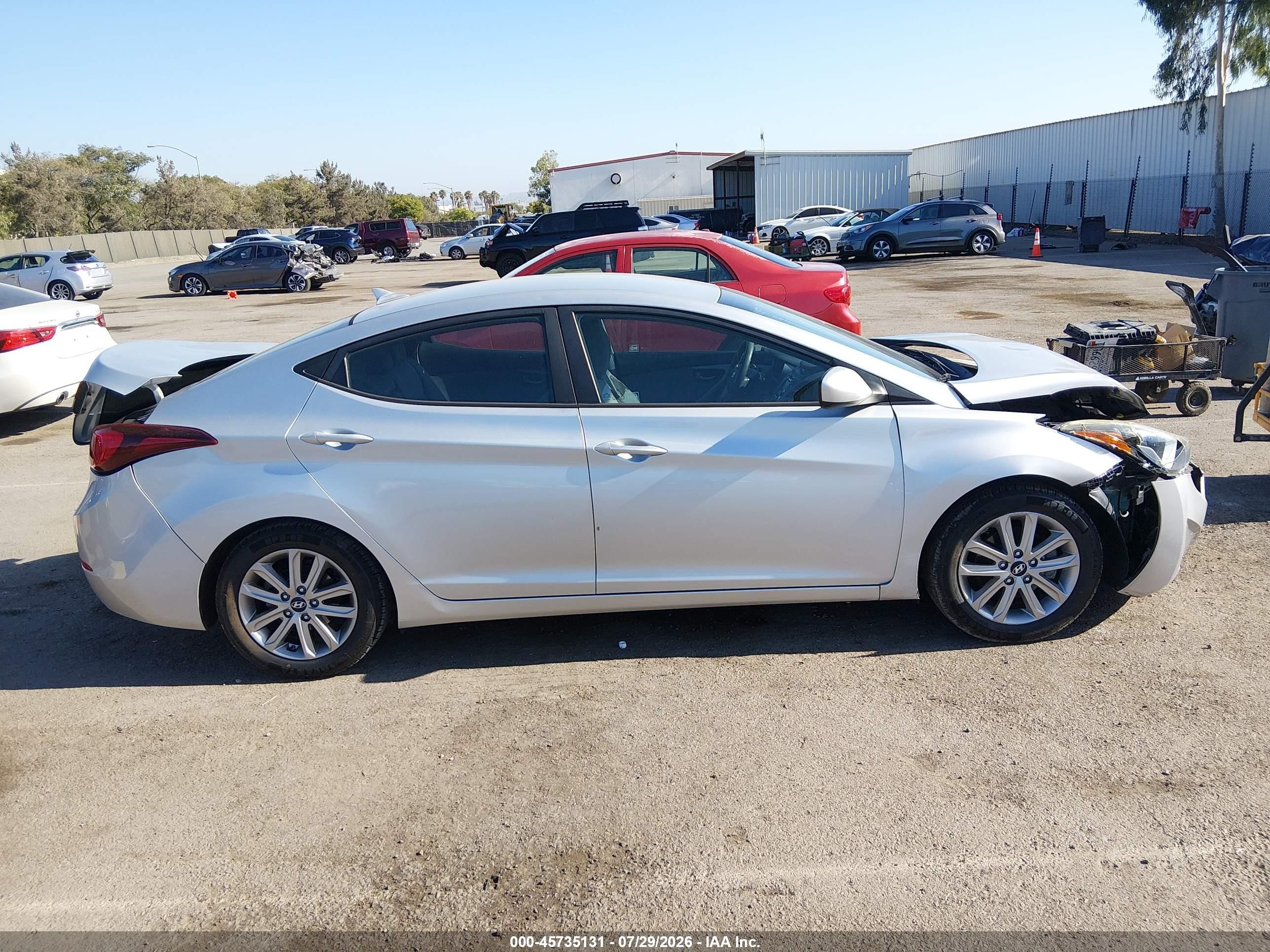 2015 Hyundai Elantra Se Silver vin: 5NPDH4AE8FH571615