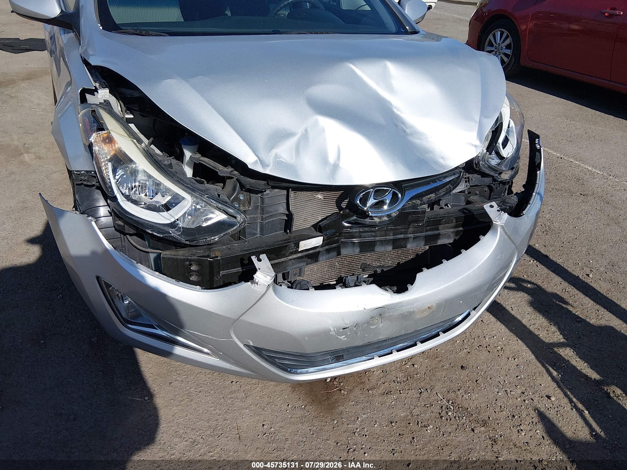 2015 Hyundai Elantra Se Silver vin: 5NPDH4AE8FH571615