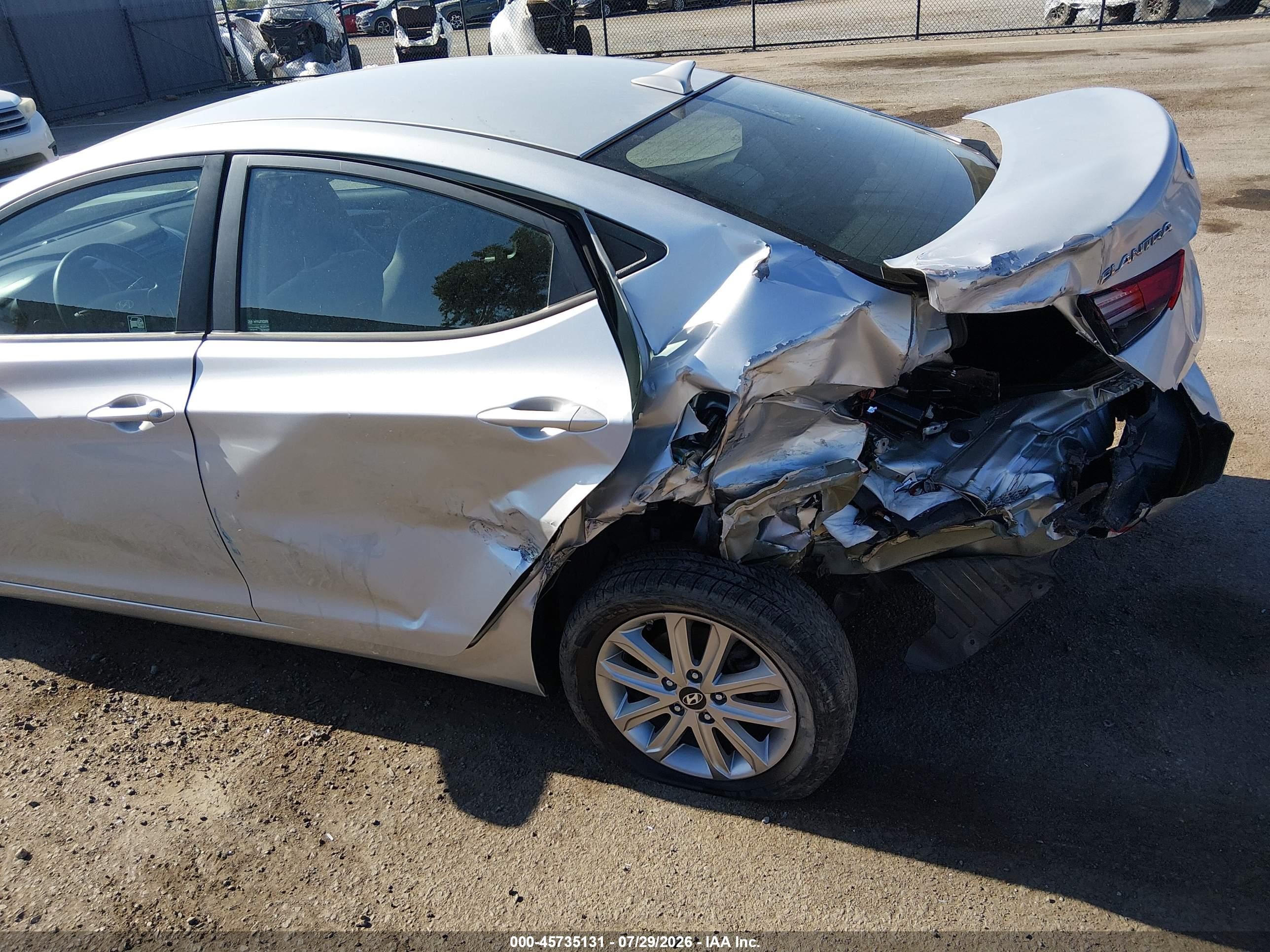 2015 Hyundai Elantra Se Silver vin: 5NPDH4AE8FH571615