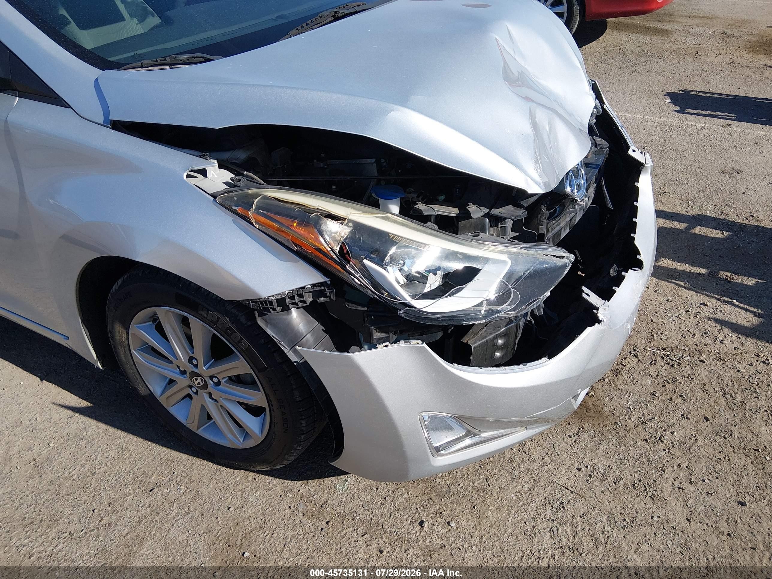 2015 Hyundai Elantra Se Silver vin: 5NPDH4AE8FH571615