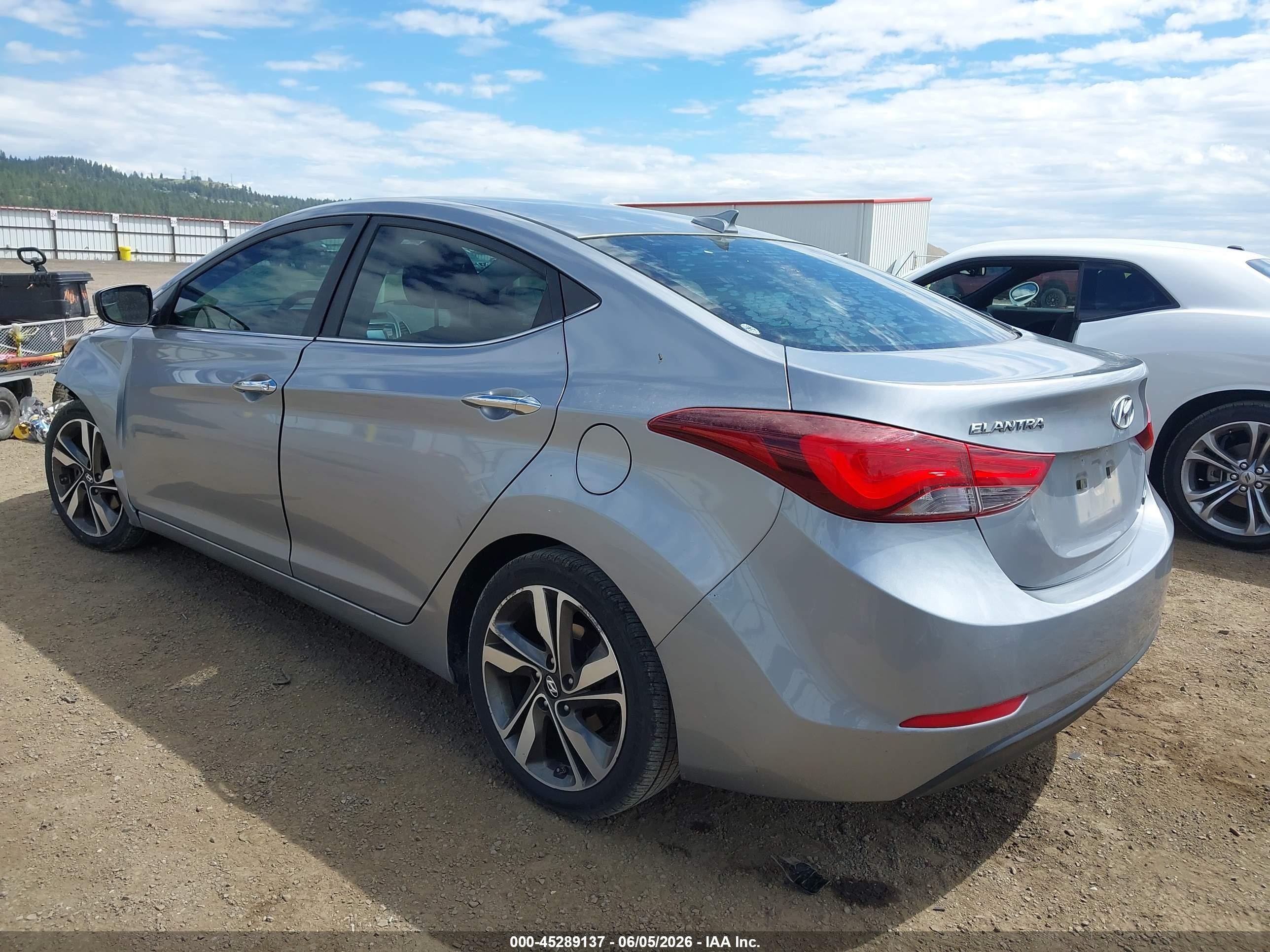2015 Hyundai Elantra Limited Silver vin: 5NPDH4AE8FH571954
