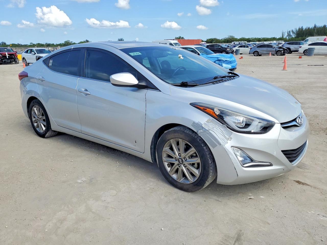 2015 Hyundai Elantra Se Silver vin: 5NPDH4AE8FH574594