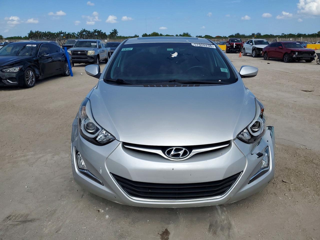 2015 Hyundai Elantra Se Silver vin: 5NPDH4AE8FH574594