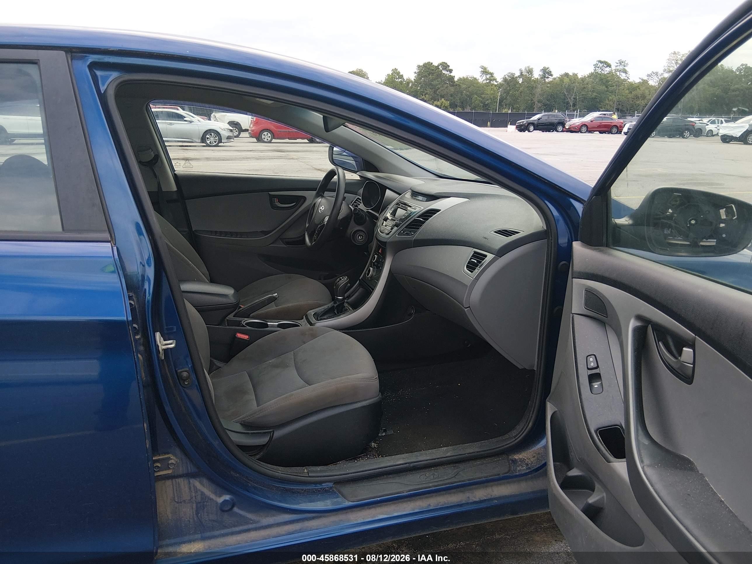 2015 Hyundai Elantra Se Blue vin: 5NPDH4AE8FH576135