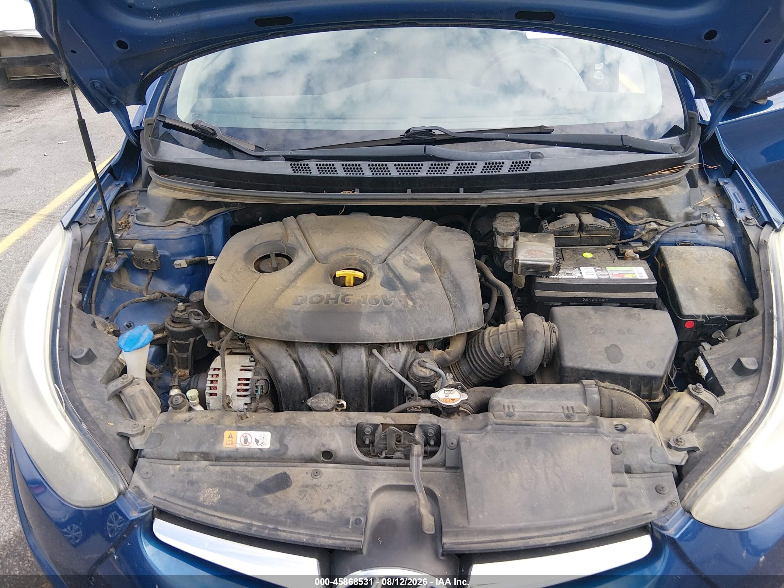 2015 Hyundai Elantra Se Blue vin: 5NPDH4AE8FH576135