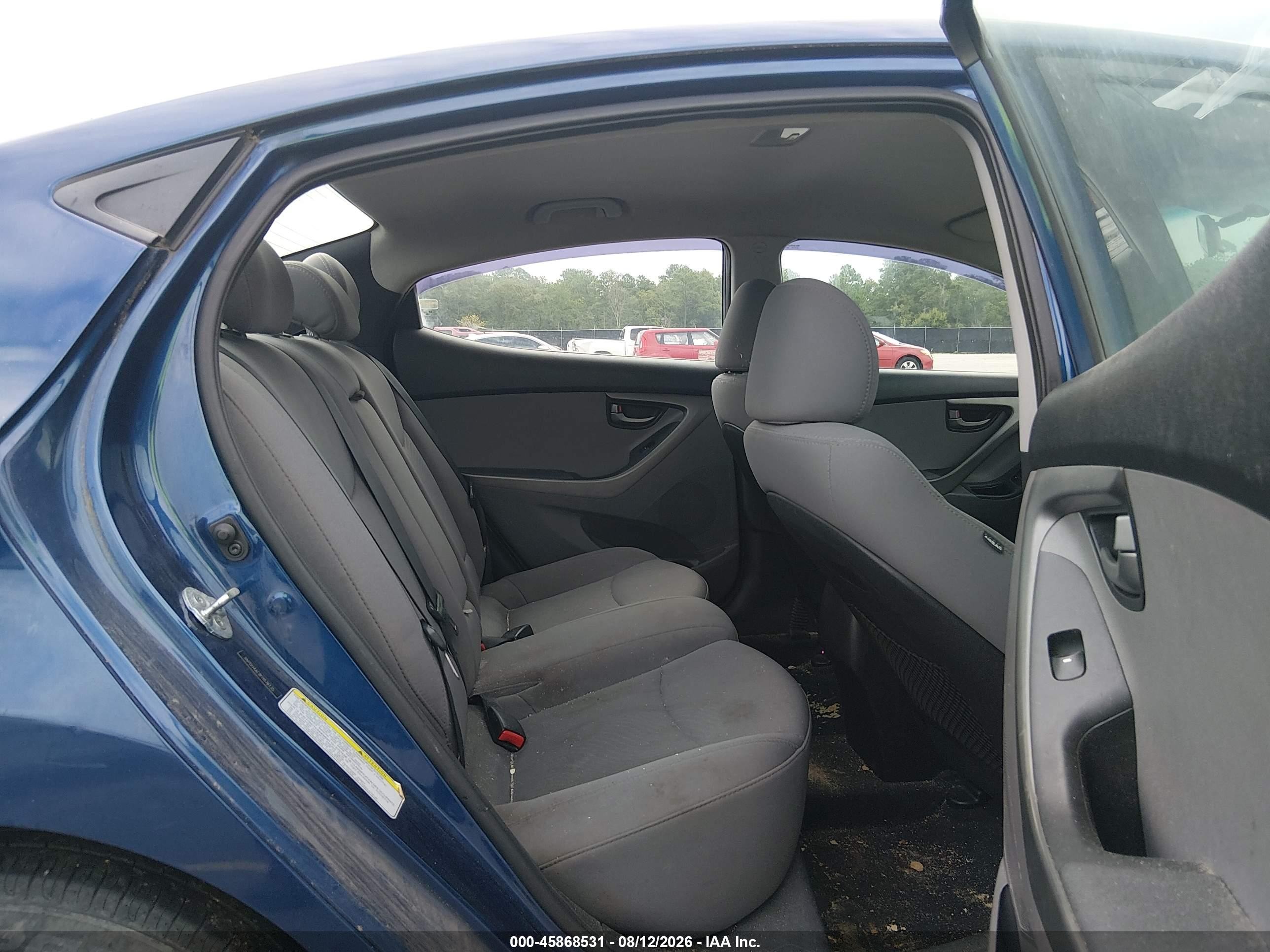 2015 Hyundai Elantra Se Blue vin: 5NPDH4AE8FH576135