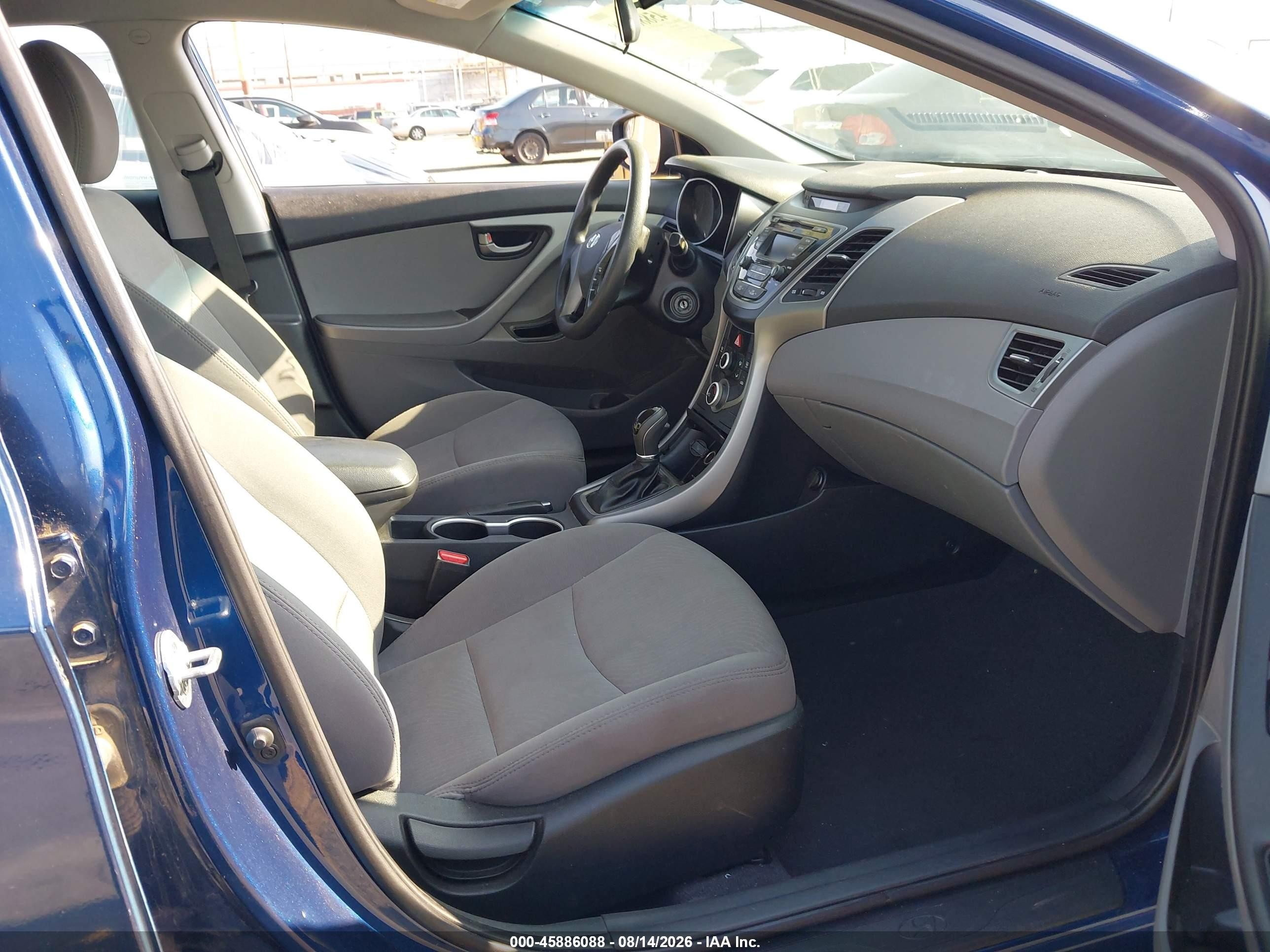 2015 Hyundai Elantra Se Blue vin: 5NPDH4AE8FH581528