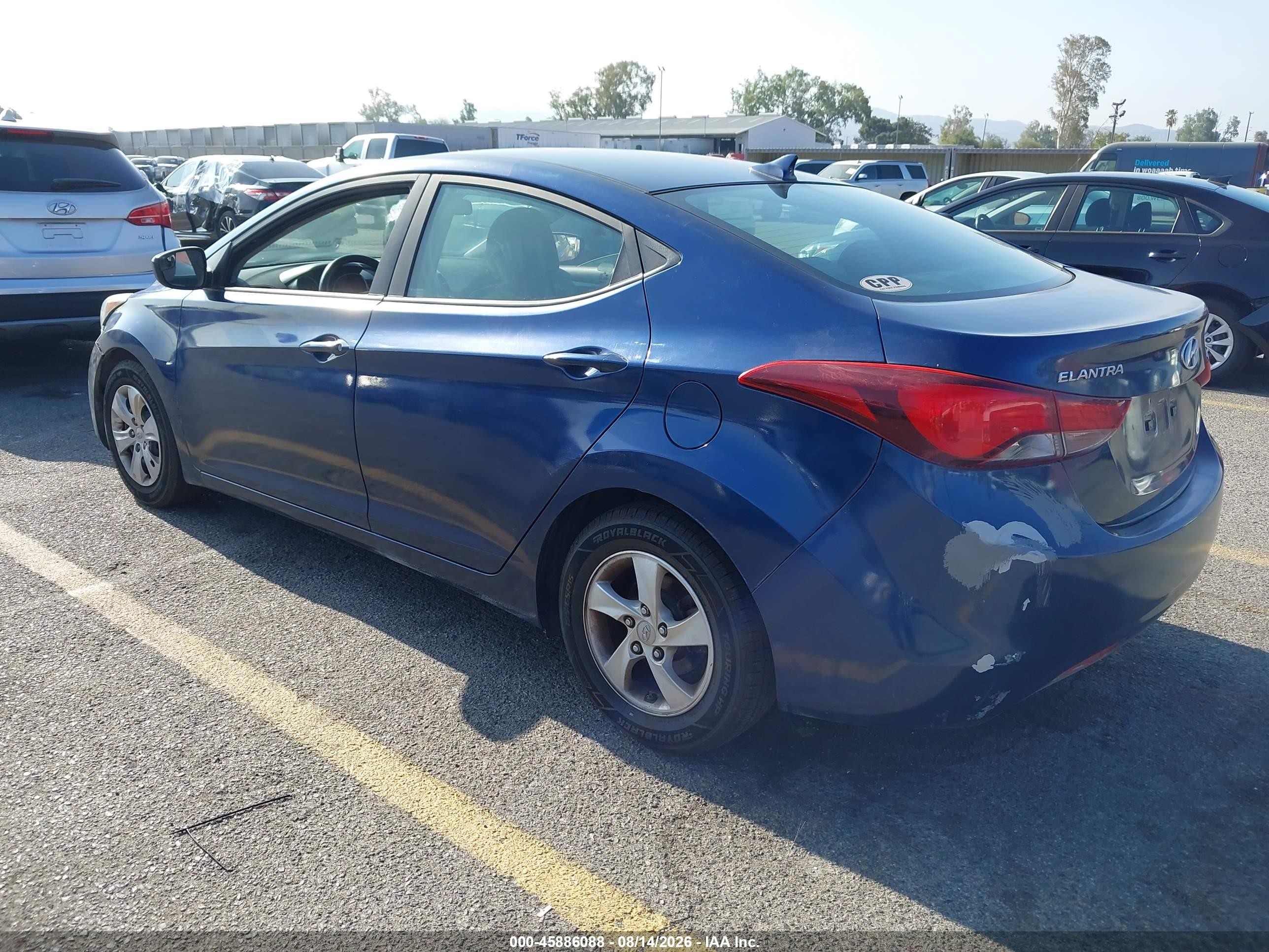 2015 Hyundai Elantra Se Blue vin: 5NPDH4AE8FH581528