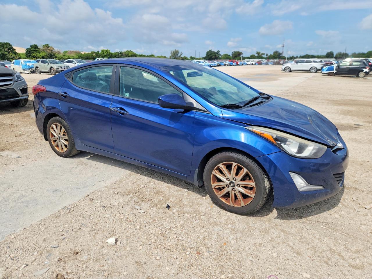 2015 Hyundai Elantra Blue vin: 5NPDH4AE8FH583702