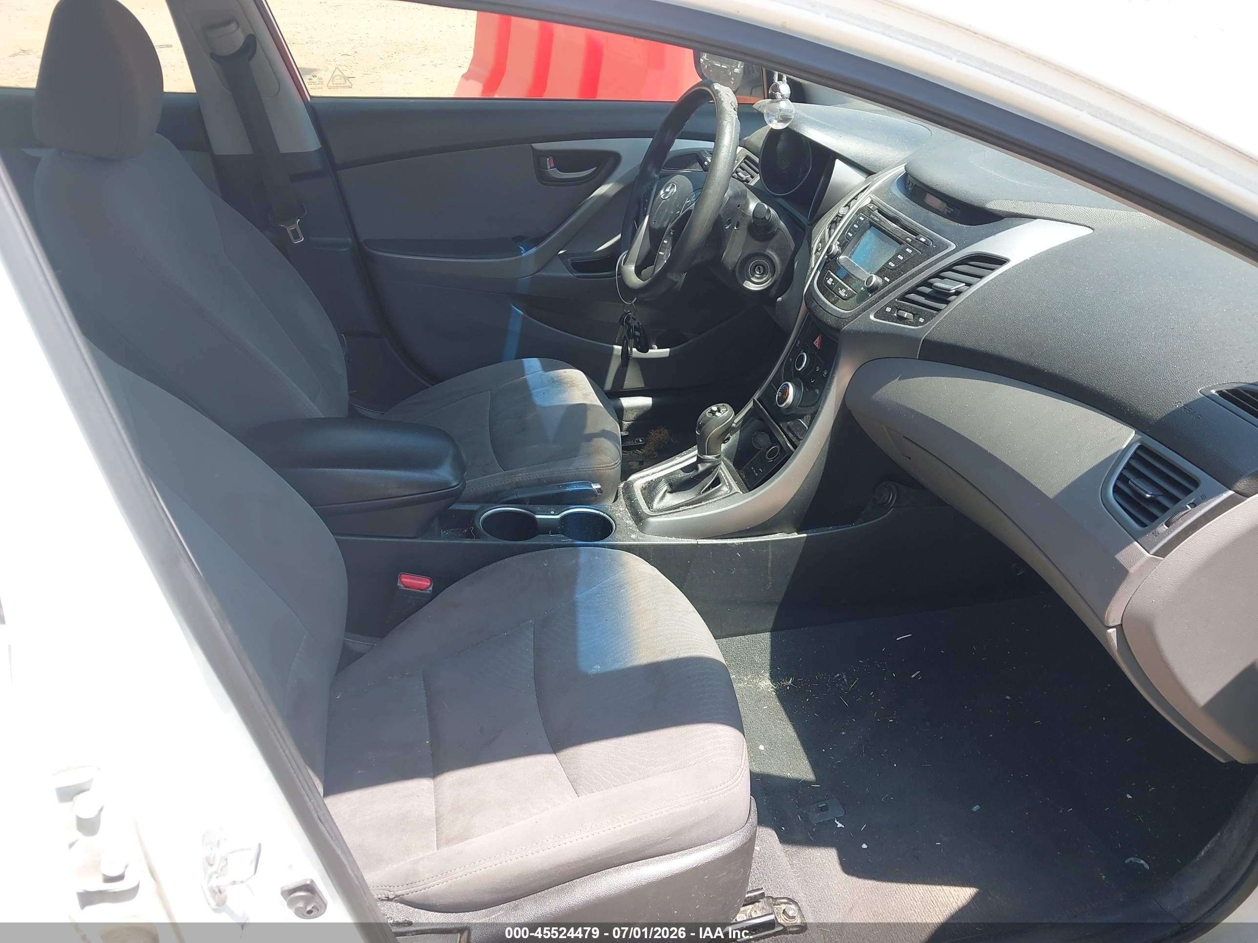 2015 Hyundai Elantra Se White vin: 5NPDH4AE8FH586664
