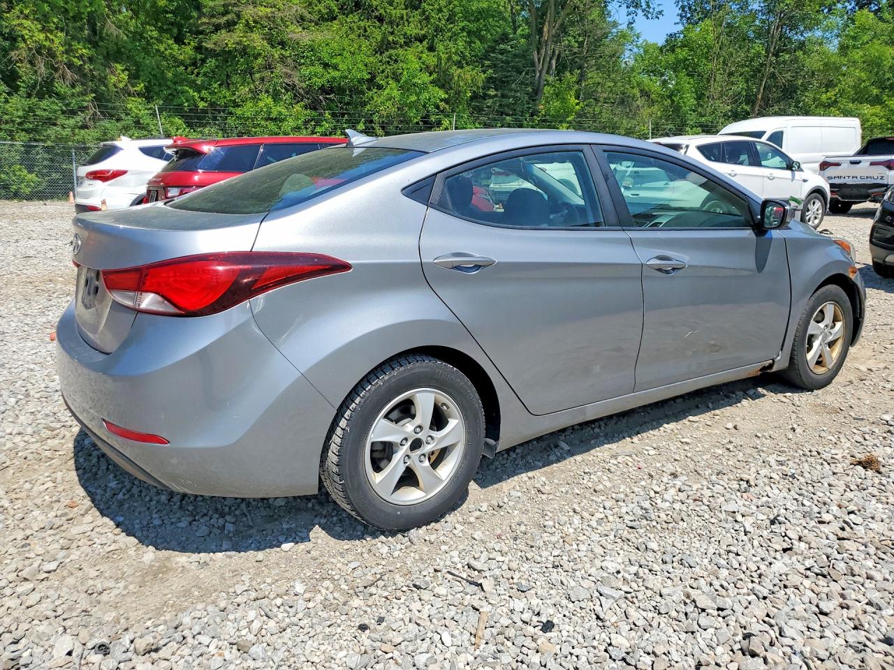 2015 Hyundai Elantra Se Silver vin: 5NPDH4AE8FH586793