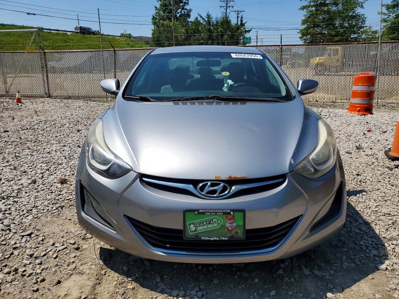 2015 Hyundai Elantra Se Silver vin: 5NPDH4AE8FH586793