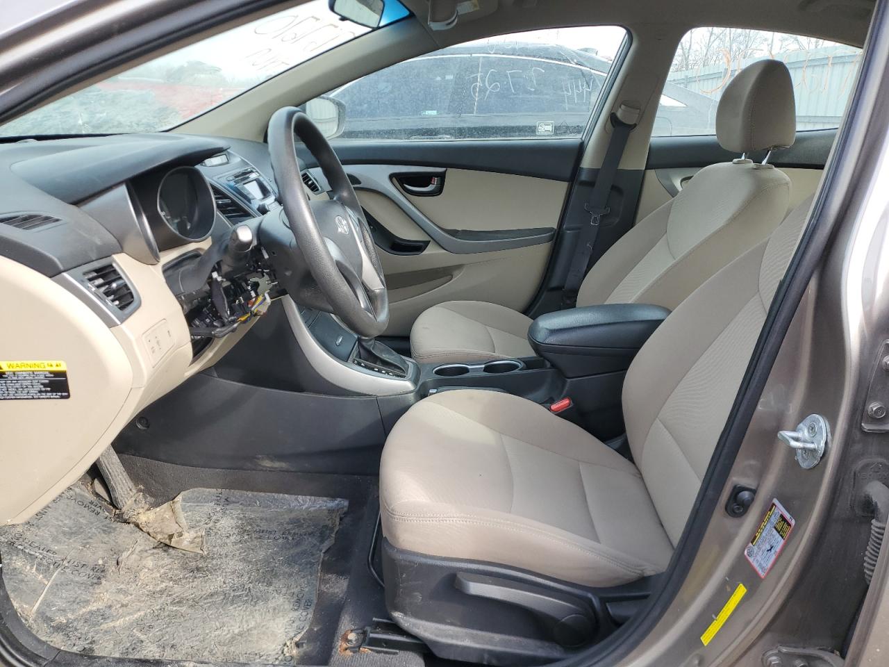 2015 Hyundai Elantra Se   Gray vin: 5NPDH4AE8FH587331
