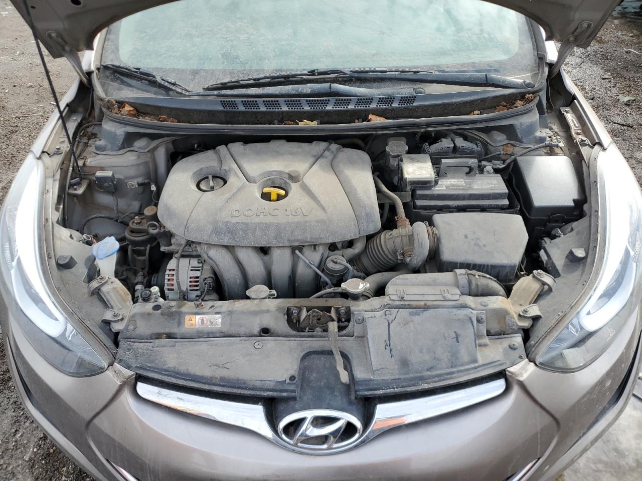 2015 Hyundai Elantra Se   Gray vin: 5NPDH4AE8FH587331
