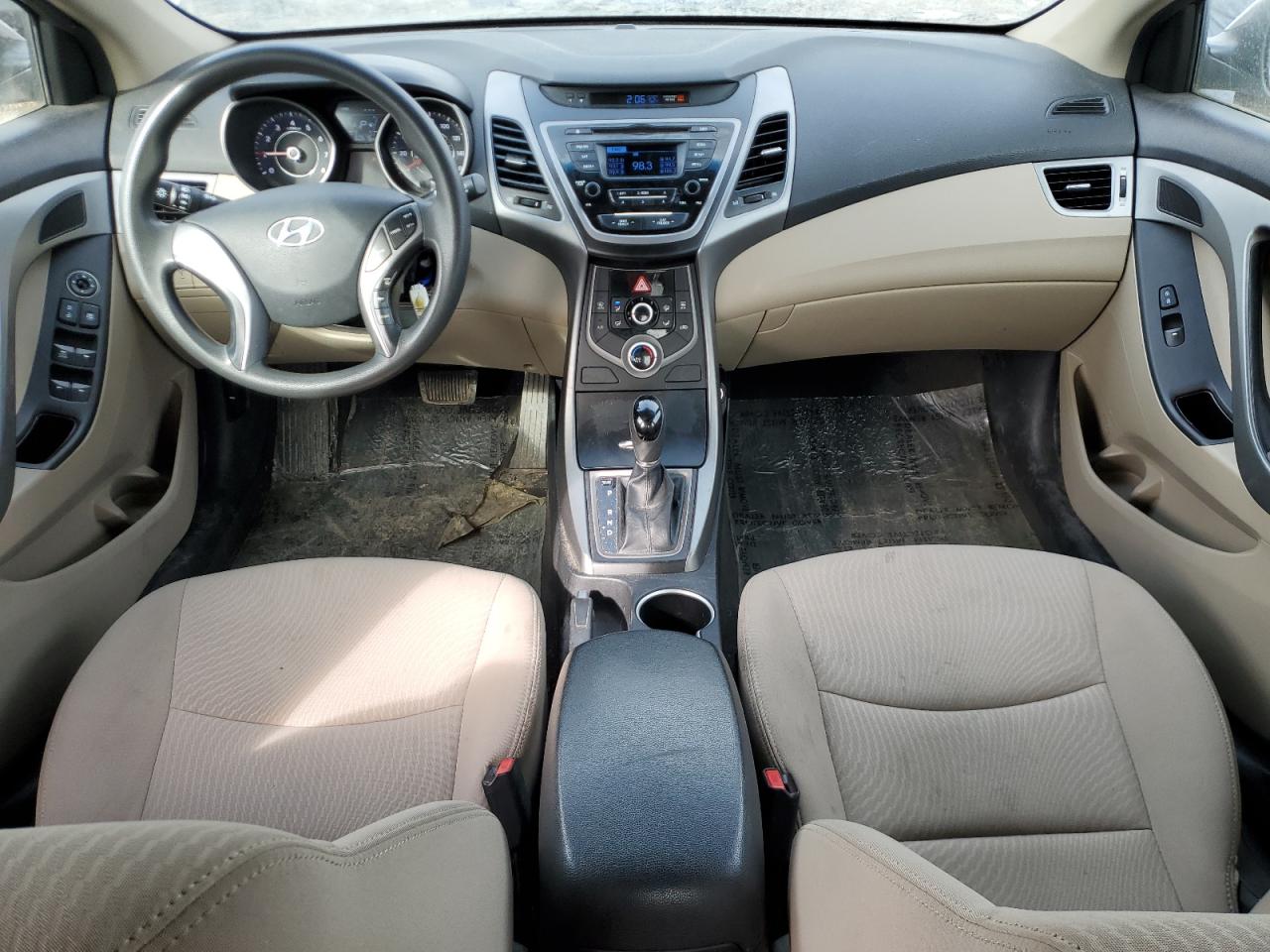 2015 Hyundai Elantra Se   Gray vin: 5NPDH4AE8FH587331
