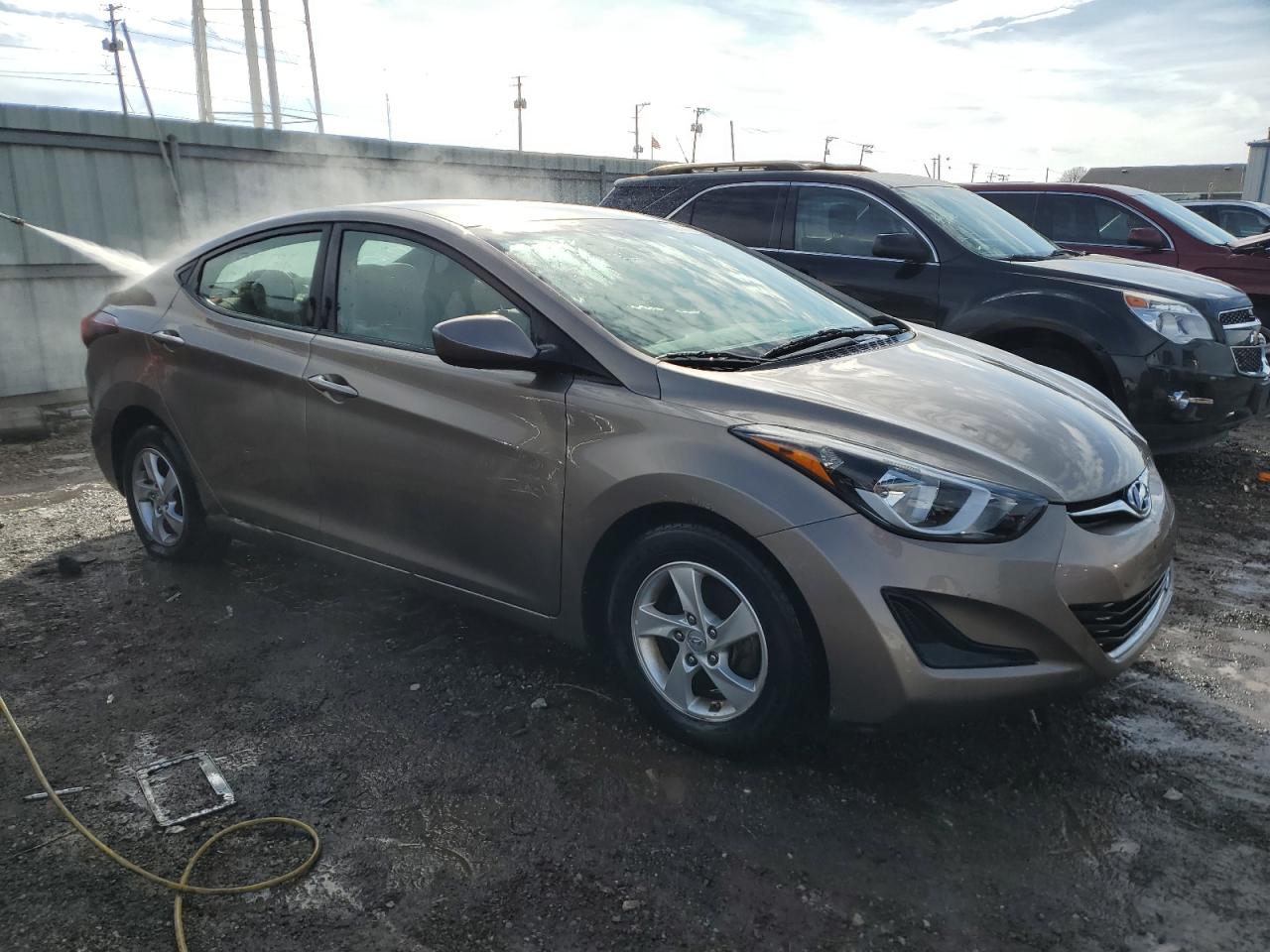 2015 Hyundai Elantra Se   Gray vin: 5NPDH4AE8FH587331