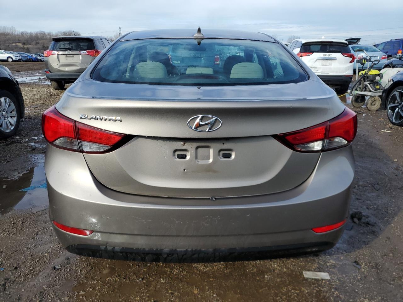 2015 Hyundai Elantra Se   Gray vin: 5NPDH4AE8FH587331