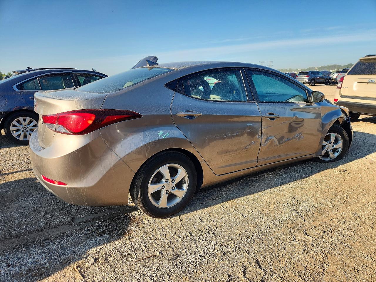 2015 Hyundai Elantra Se Silver vin: 5NPDH4AE8FH587331