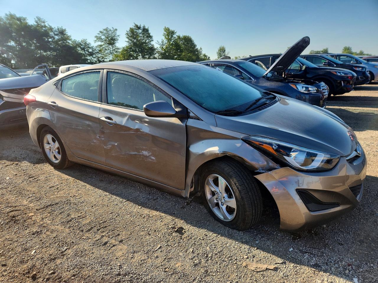 2015 Hyundai Elantra Se Silver vin: 5NPDH4AE8FH587331