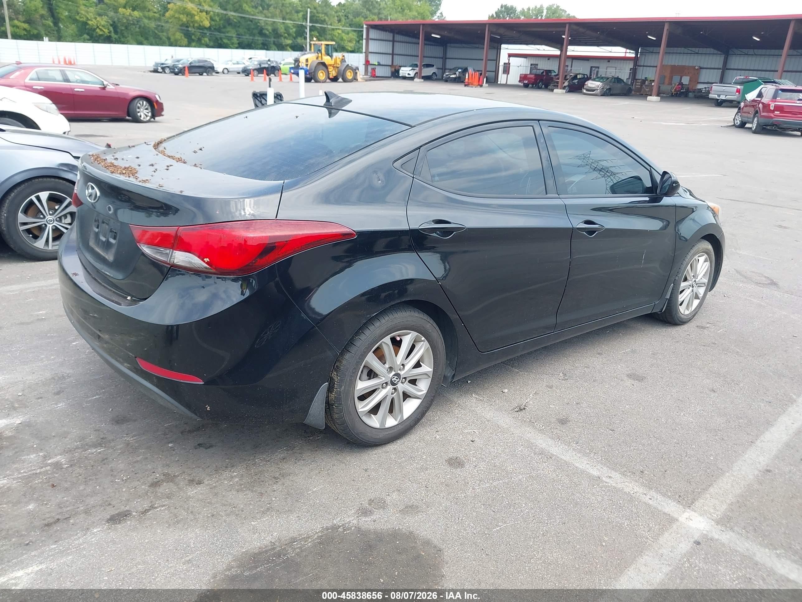 2015 Hyundai Elantra Se Black vin: 5NPDH4AE8FH592917