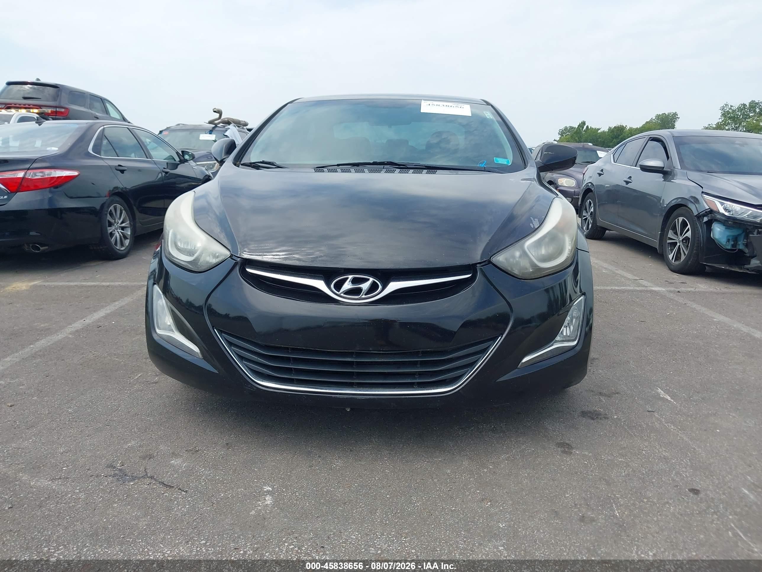 2015 Hyundai Elantra Se Black vin: 5NPDH4AE8FH592917