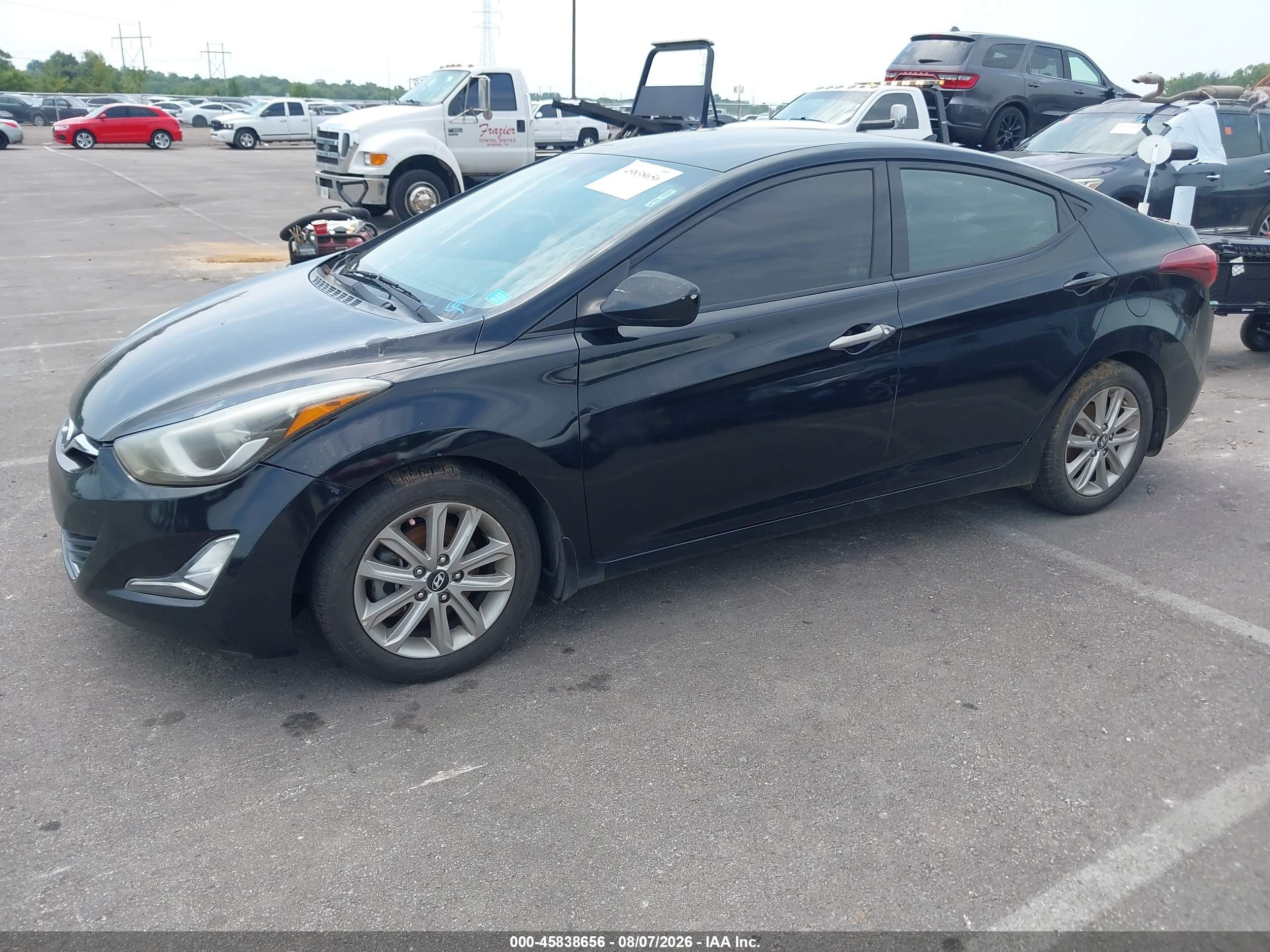 2015 Hyundai Elantra Se Black vin: 5NPDH4AE8FH592917