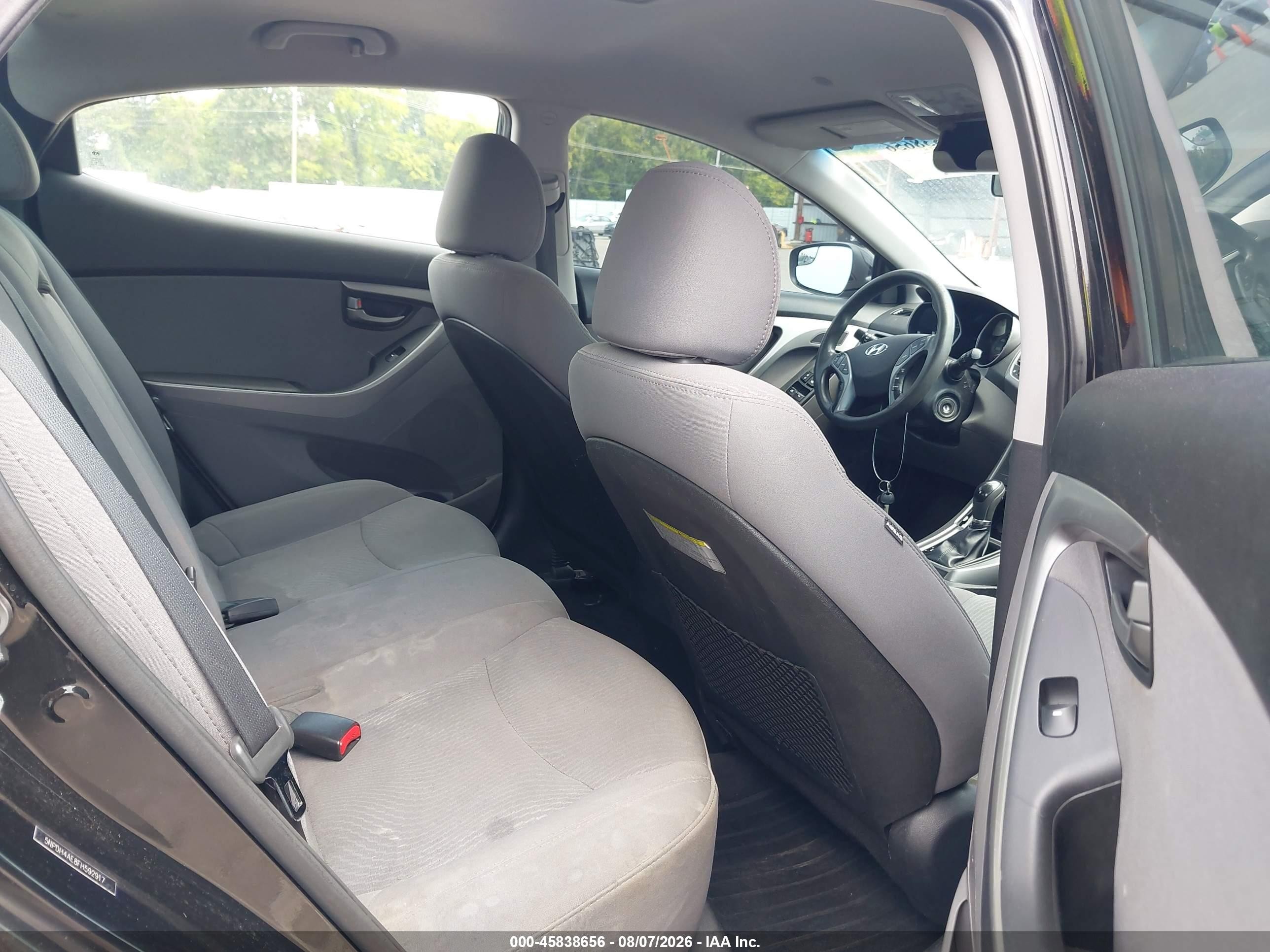 2015 Hyundai Elantra Se Black vin: 5NPDH4AE8FH592917