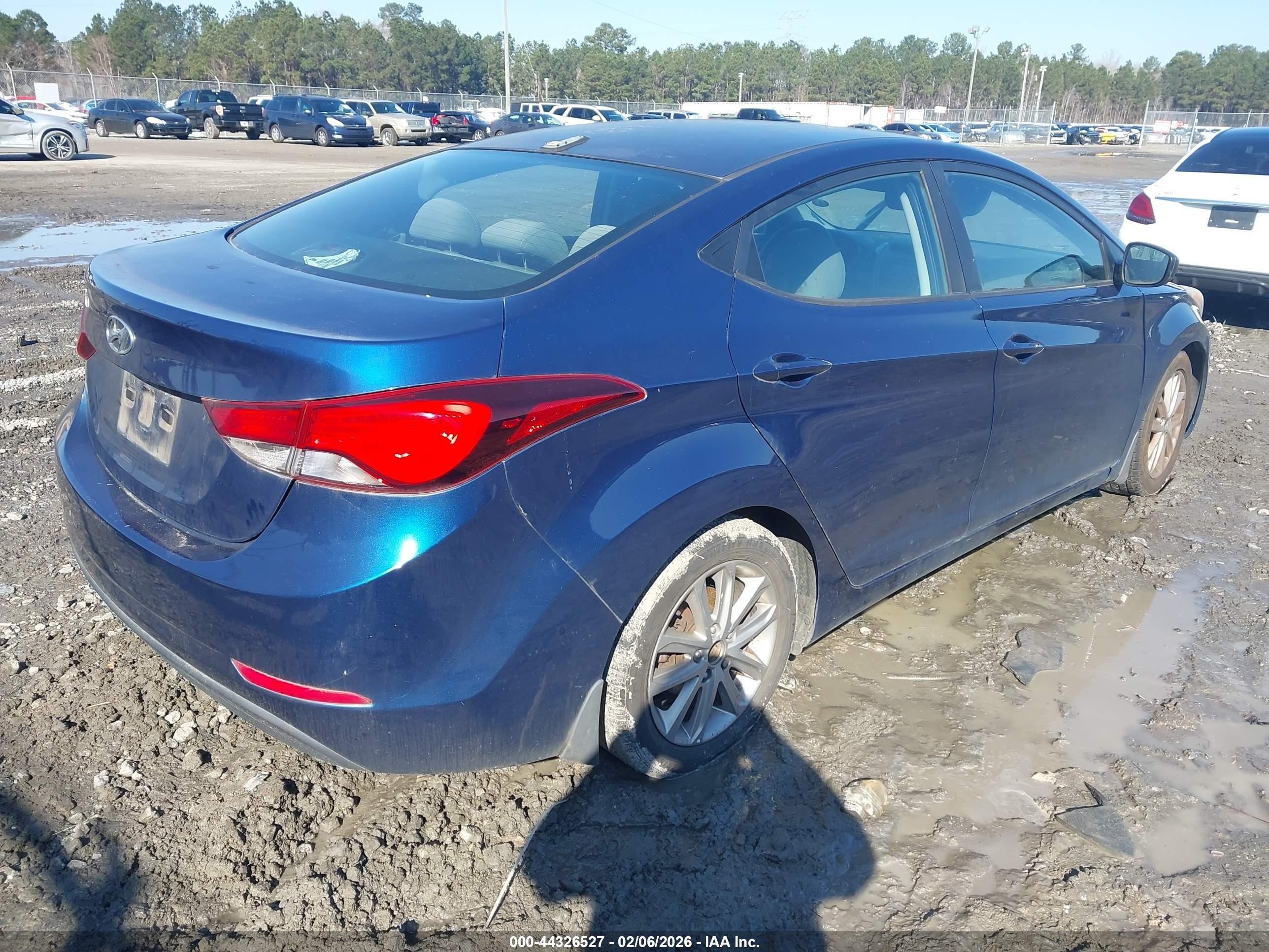 2015 Hyundai Elantra Se Blue vin: 5NPDH4AE8FH593517