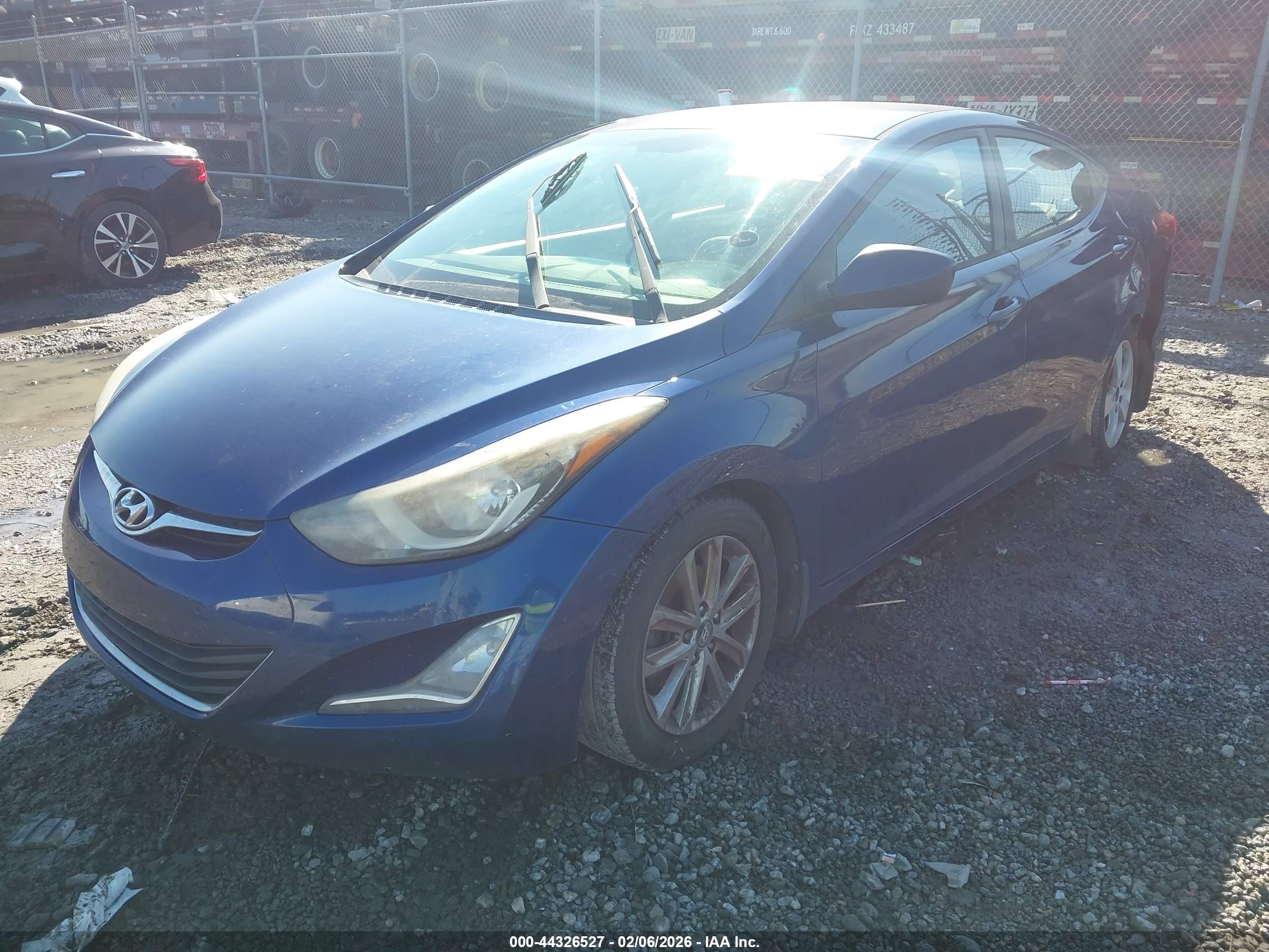 2015 Hyundai Elantra Se Blue vin: 5NPDH4AE8FH593517