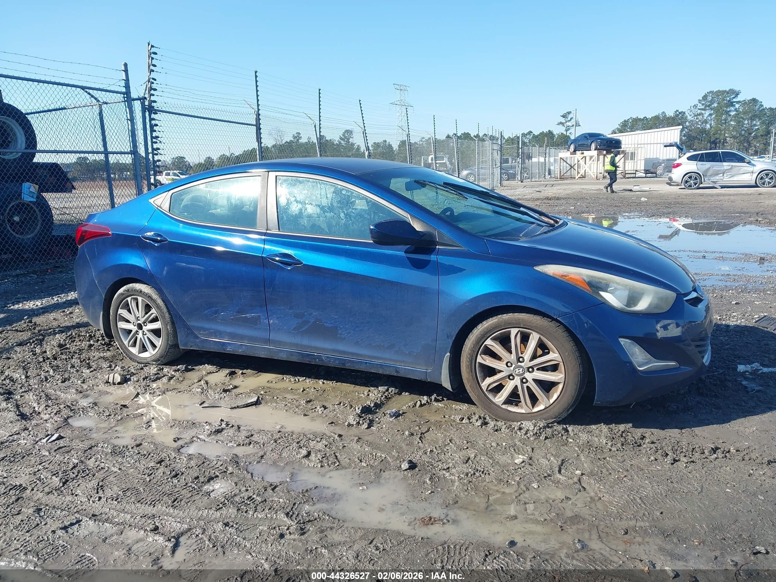 2015 Hyundai Elantra Se Blue vin: 5NPDH4AE8FH593517