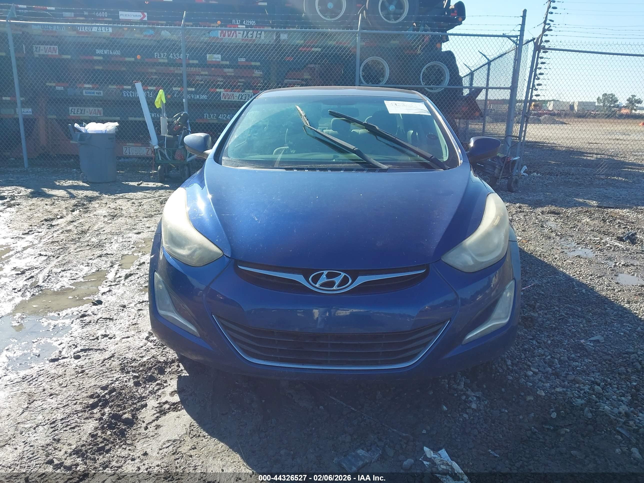 2015 Hyundai Elantra Se Blue vin: 5NPDH4AE8FH593517