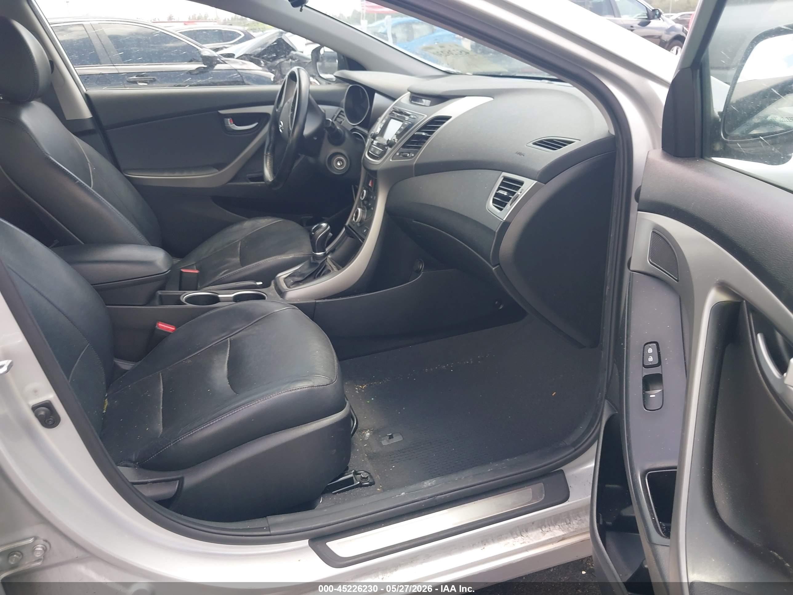 2015 Hyundai Elantra Limited Серебряный vin: 5NPDH4AE8FH596501