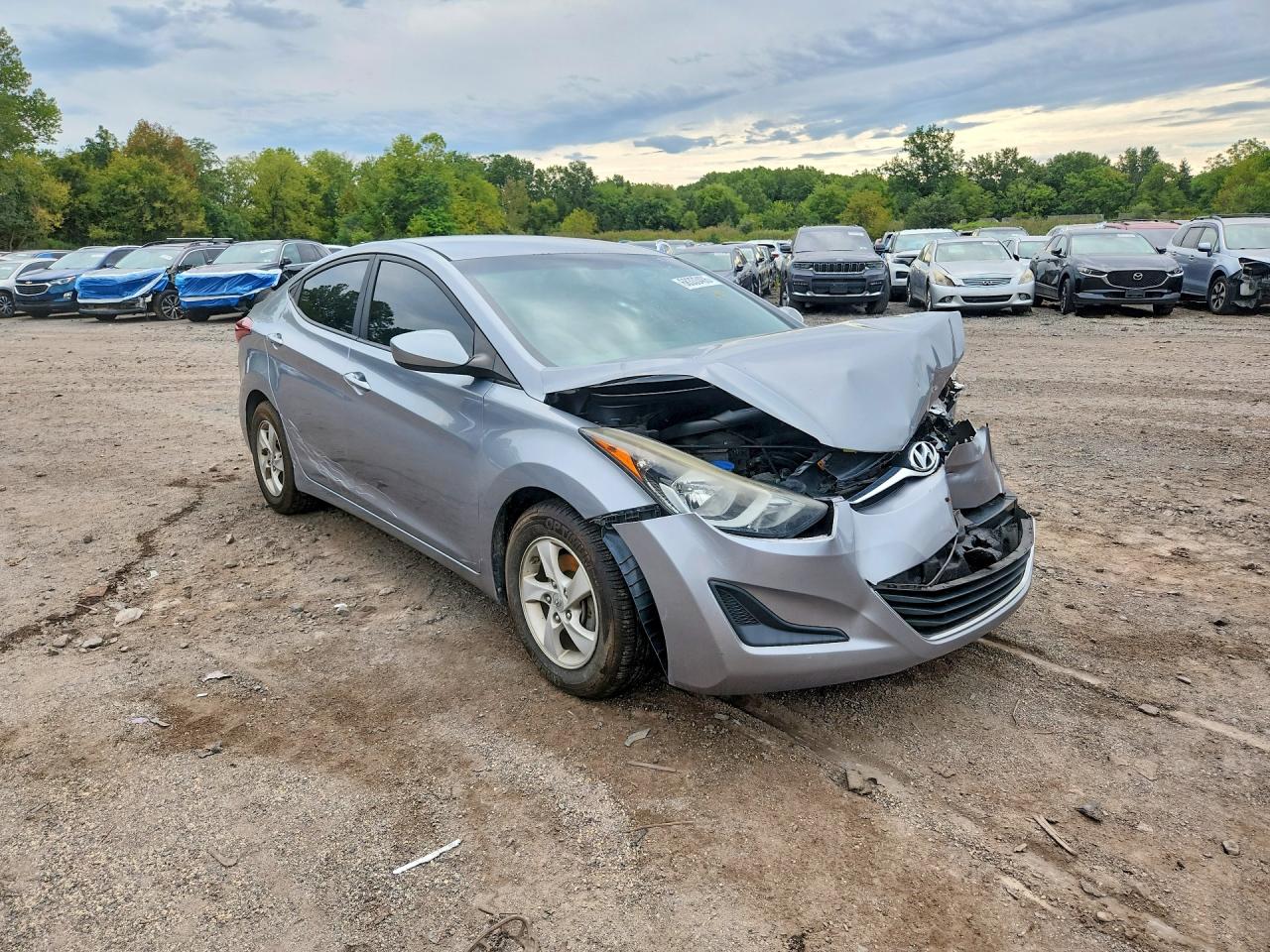 2015 Hyundai Elantra Se Silver vin: 5NPDH4AE8FH600157