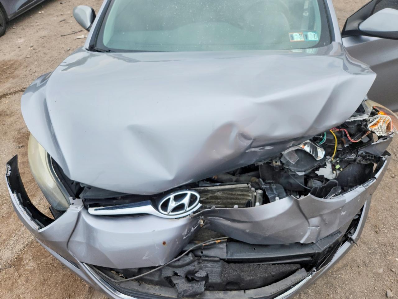 2015 Hyundai Elantra Se Silver vin: 5NPDH4AE8FH600157