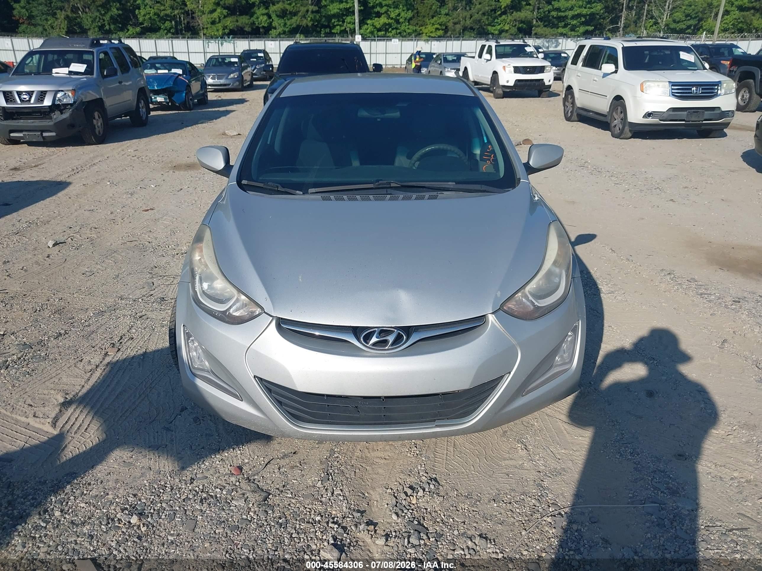 2015 Hyundai Elantra Se Серебряный vin: 5NPDH4AE8FH601387