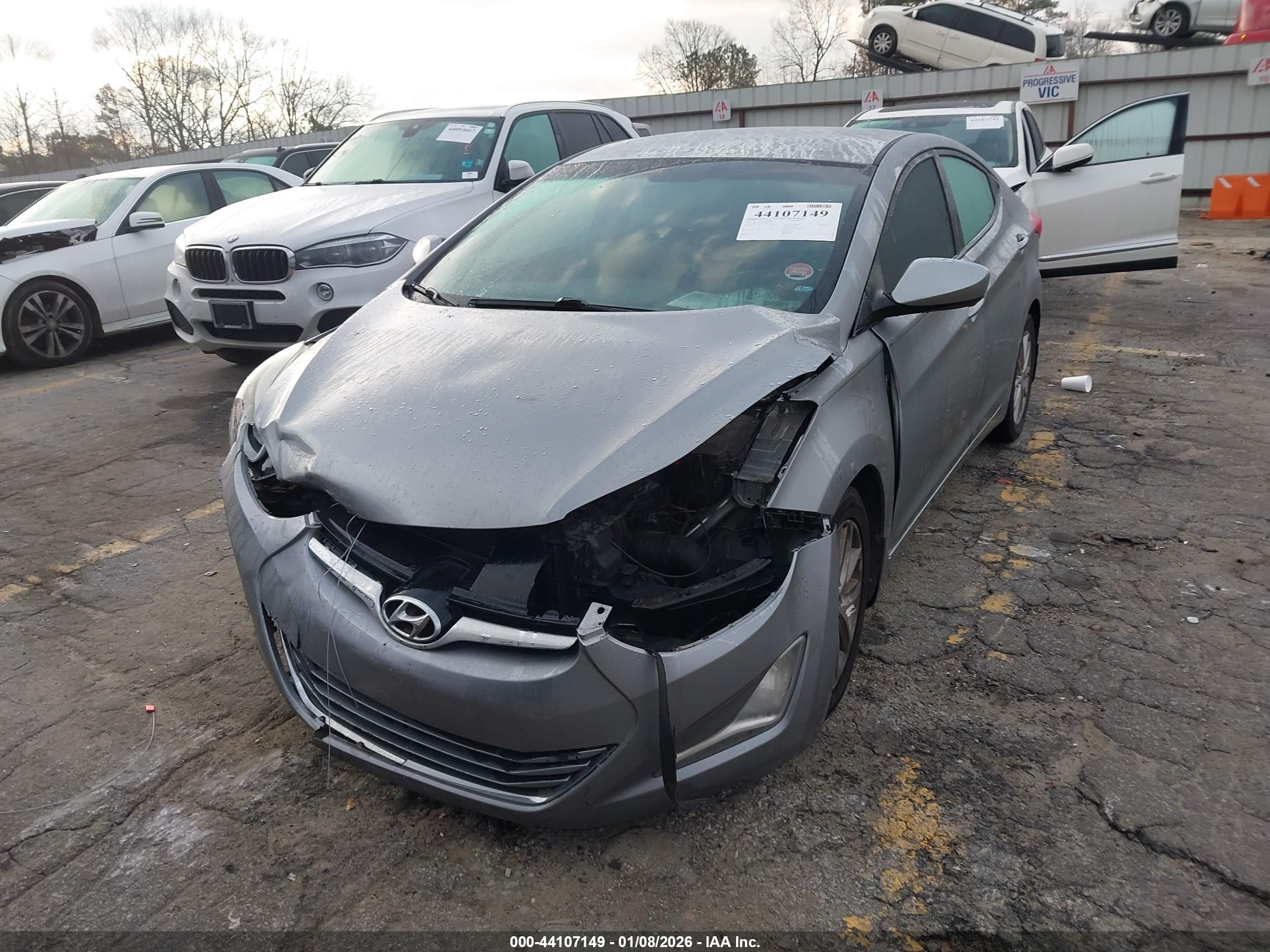 2015 Hyundai Elantra Se Серый vin: 5NPDH4AE8FH601454
