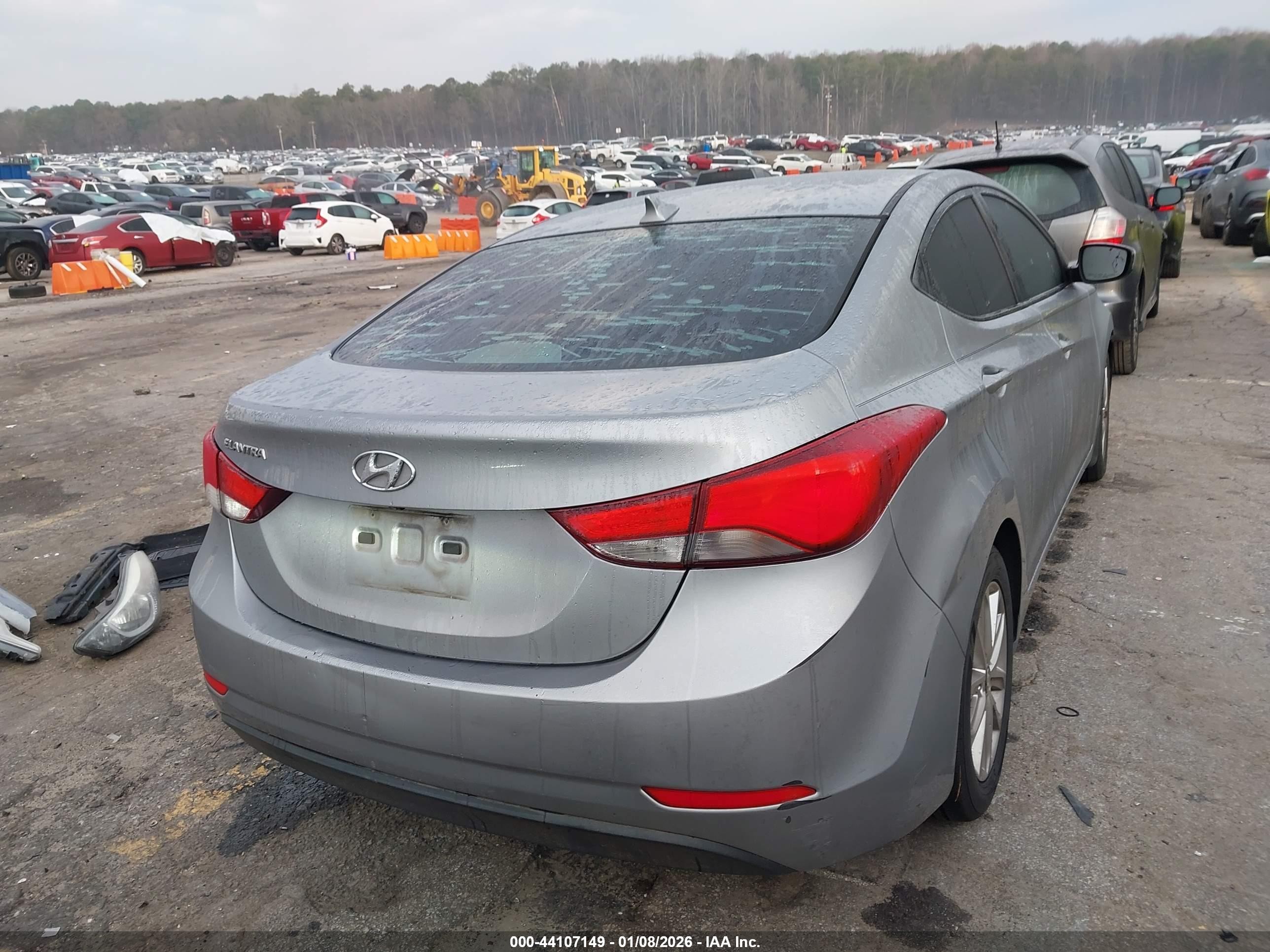 2015 Hyundai Elantra Se Серый vin: 5NPDH4AE8FH601454