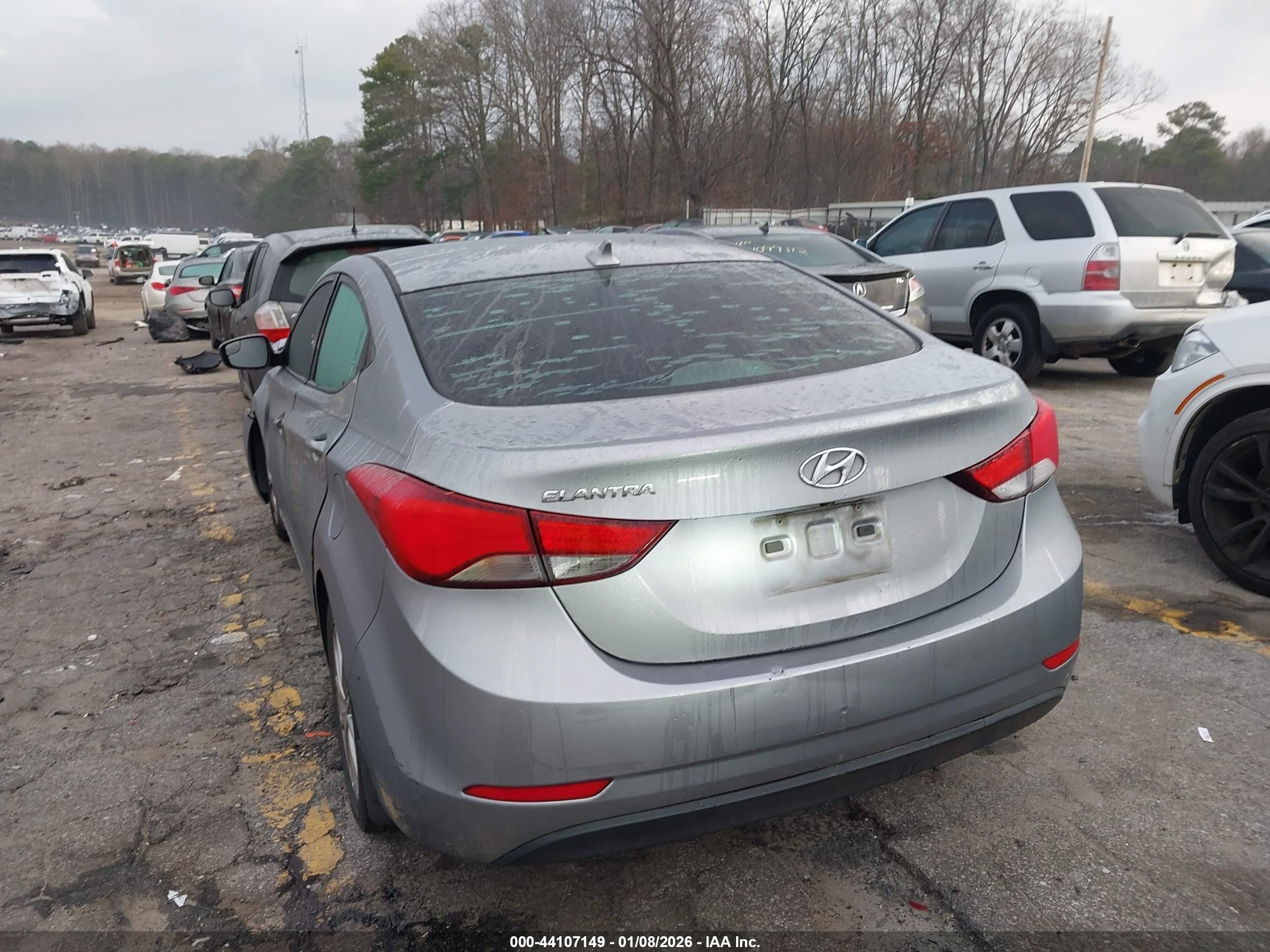 2015 Hyundai Elantra Se Серый vin: 5NPDH4AE8FH601454