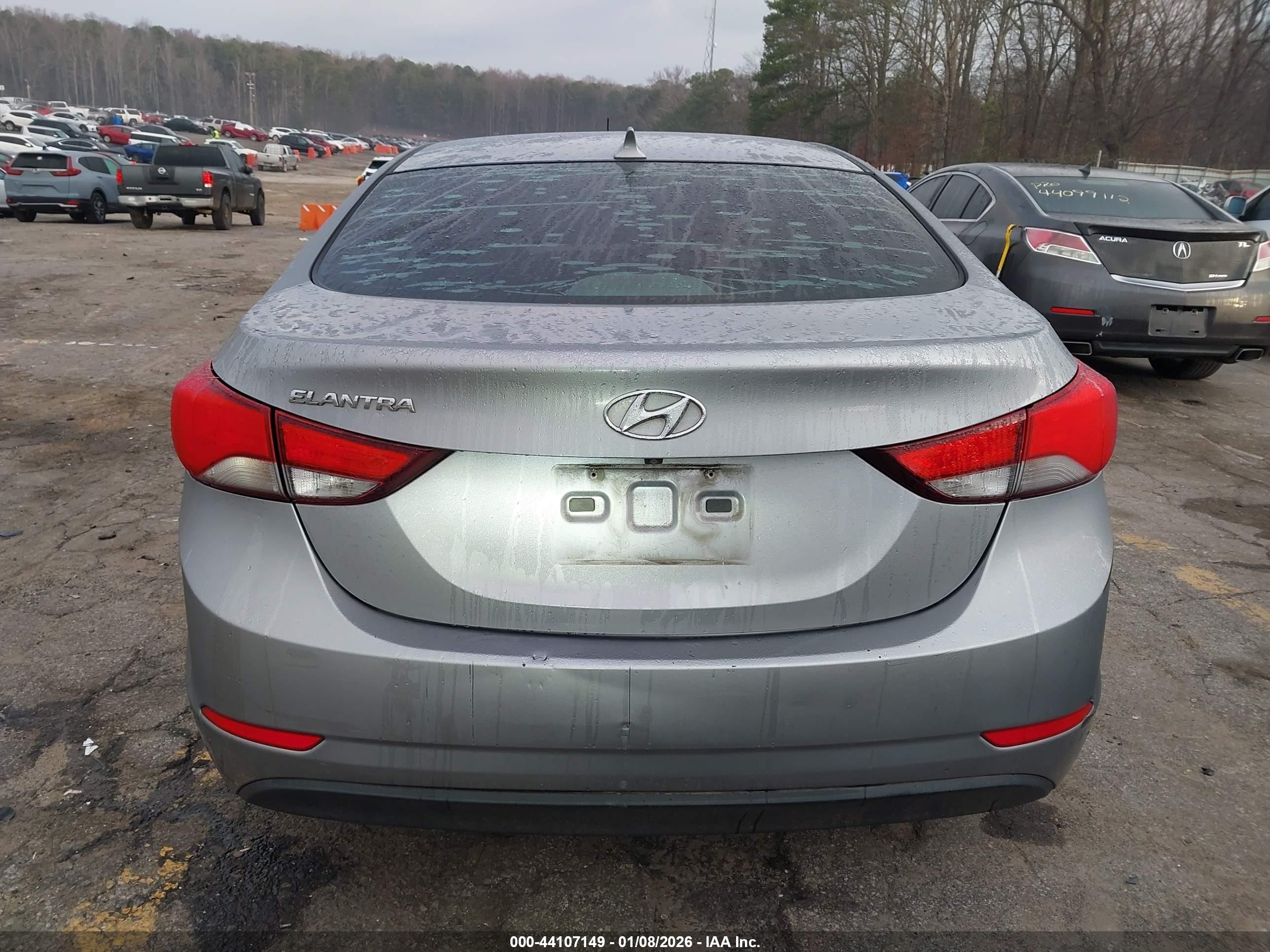 2015 Hyundai Elantra Se Серый vin: 5NPDH4AE8FH601454