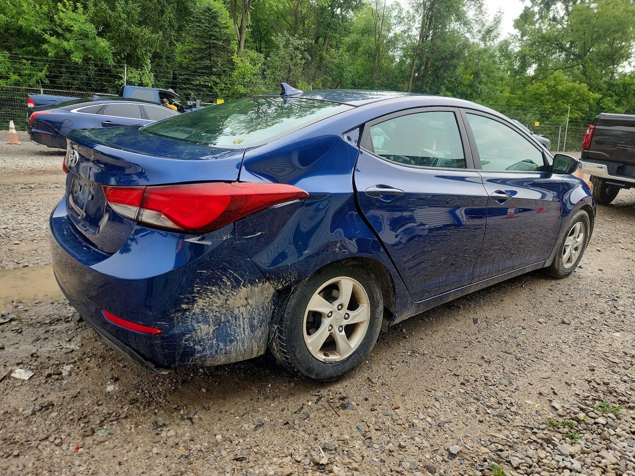 2015 Hyundai Elantra Se Blue vin: 5NPDH4AE8FH605634